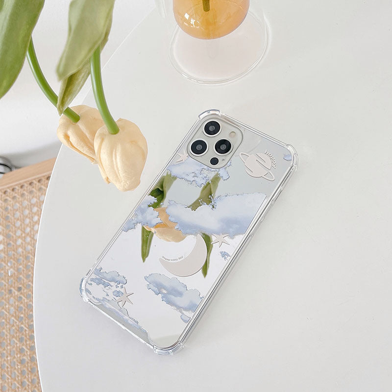 Planet Cloud Mirror Phone Case Cover