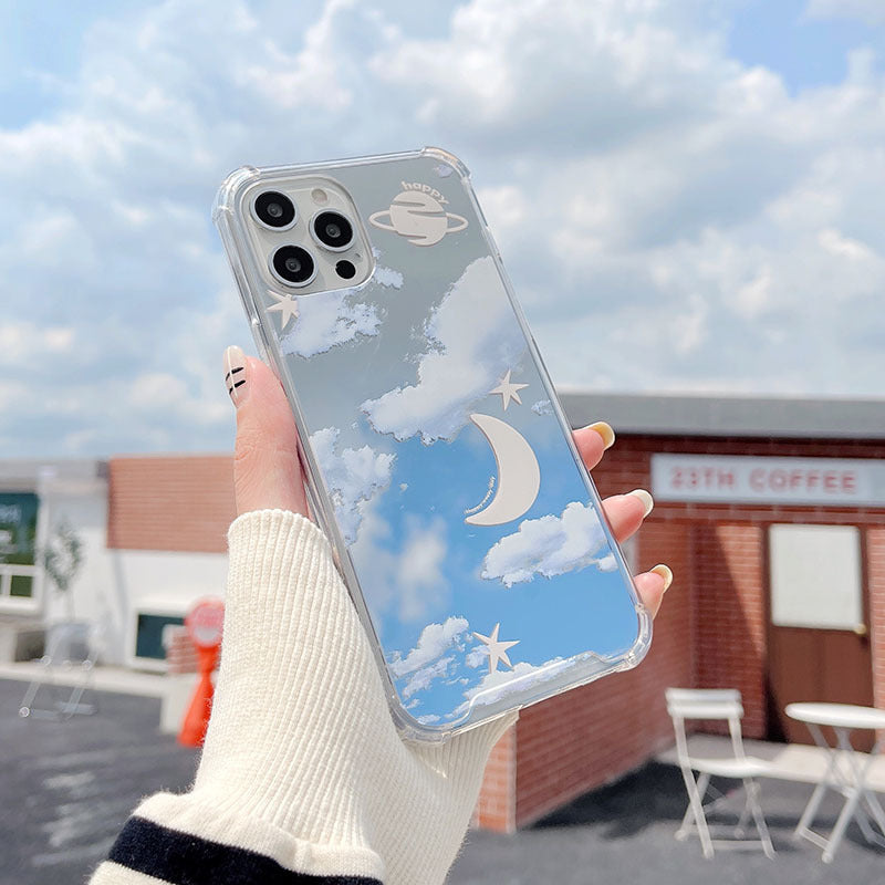 Planet Cloud Mirror Phone Case Cover