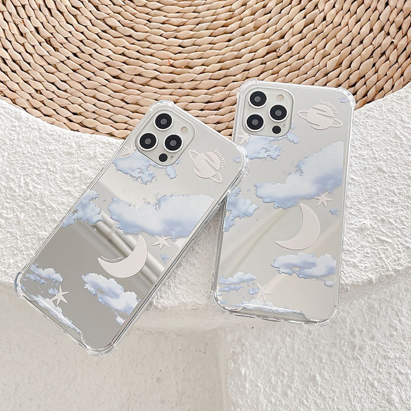 Planet Cloud Mirror Phone Case Cover