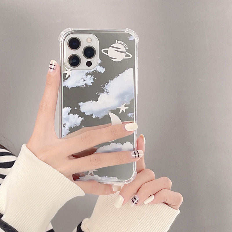 Planet Cloud Mirror Phone Case Cover